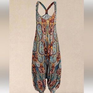 SHEIN Plus Size Pattern Jumpsuit Size 2XL